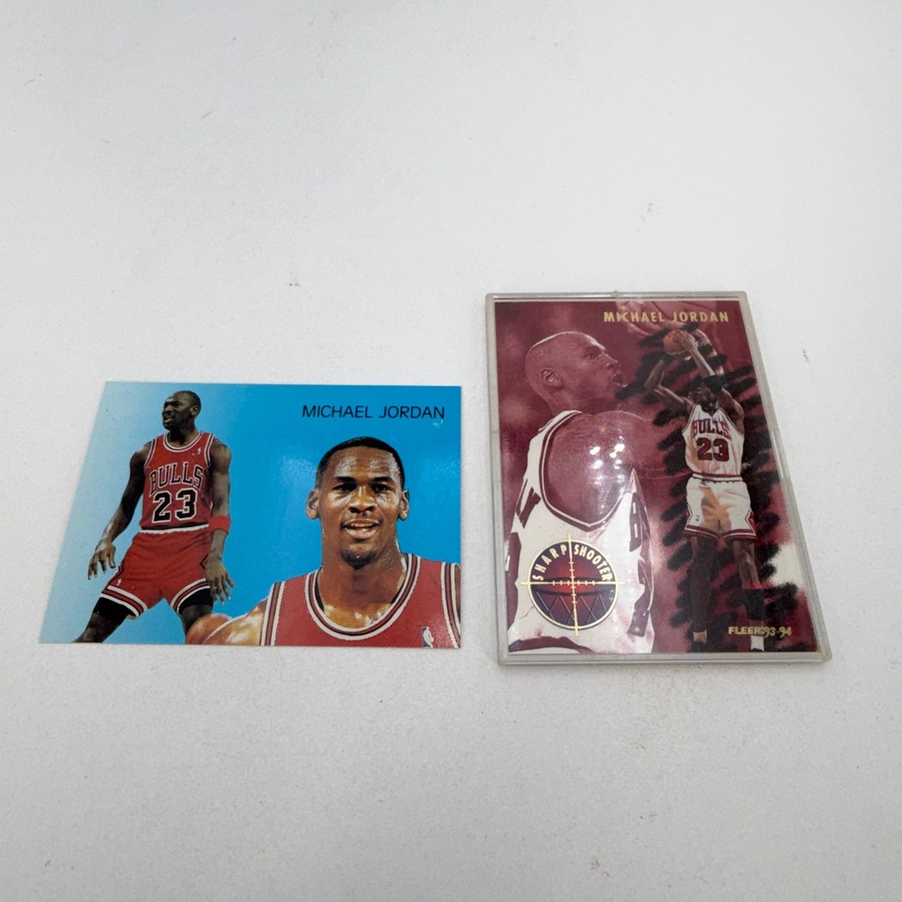 Michael Jordan Fleer 93-94 Sharp Shooter NJD 3 of 10 & Chicago Bulls Card Lot